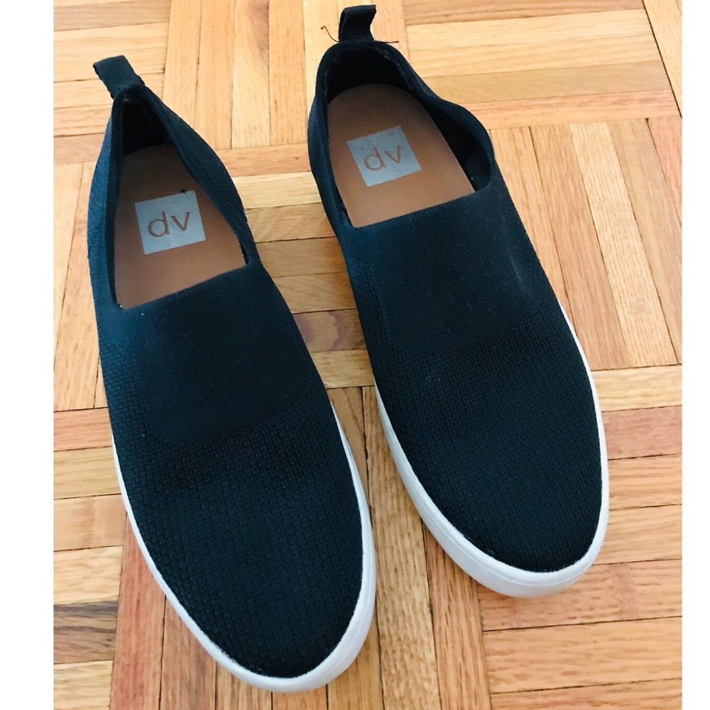 Dolce Vita Black Slip On Sneakers, Size 8
